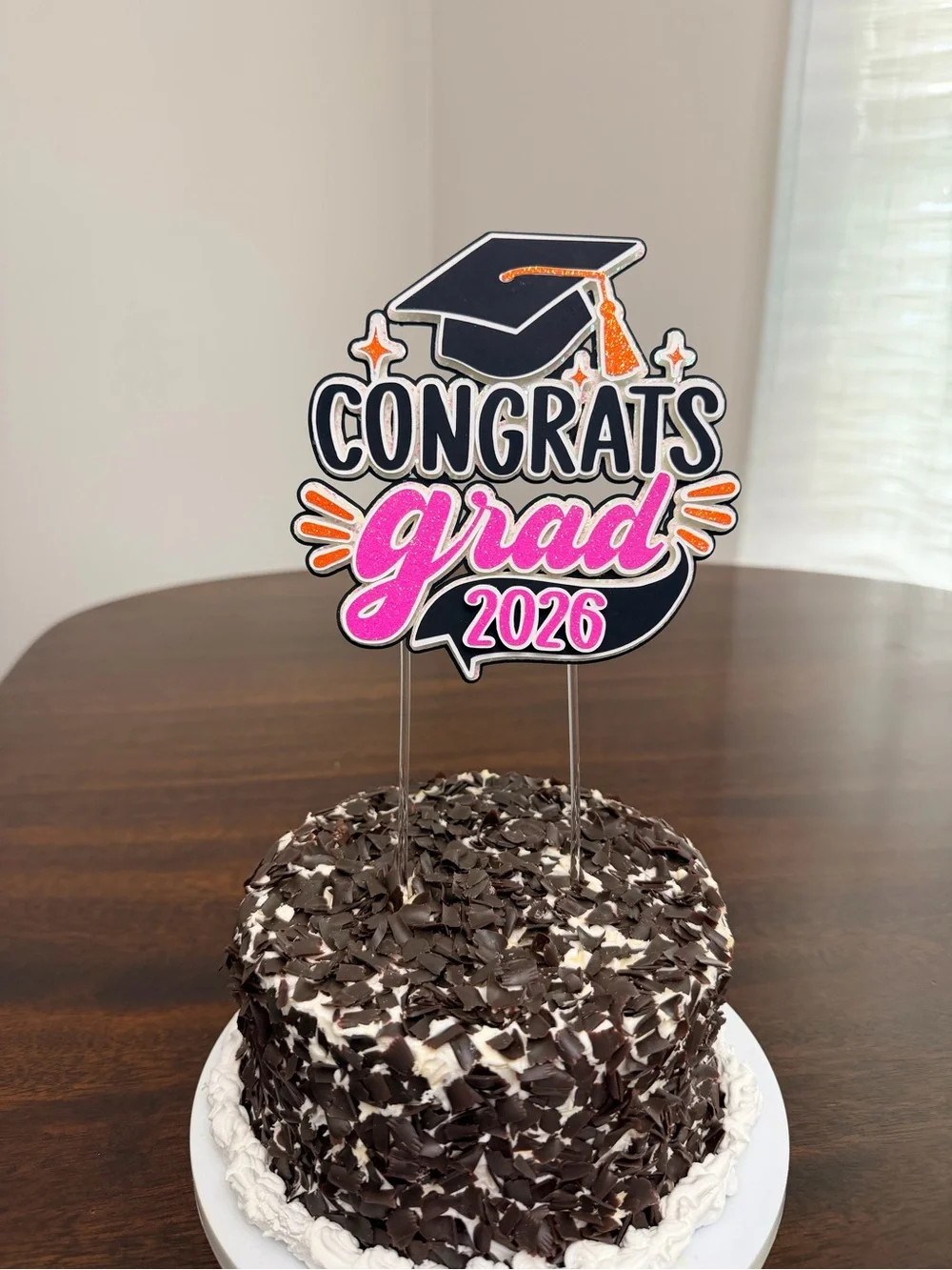 Personalized Graduation Cake Topper | Custom Grad Cap, Congrats Grad 2026